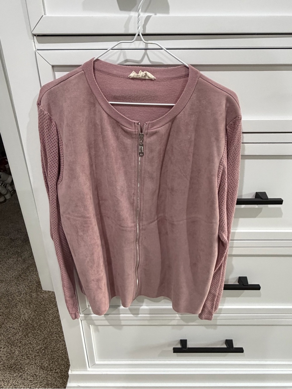 Women's La Vila Milano Mauve Zip-Front Bomber Jacket XL